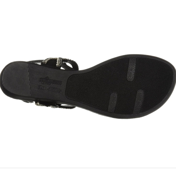 Fergalicious Black and Silver Sandals - Picture 5 of 7